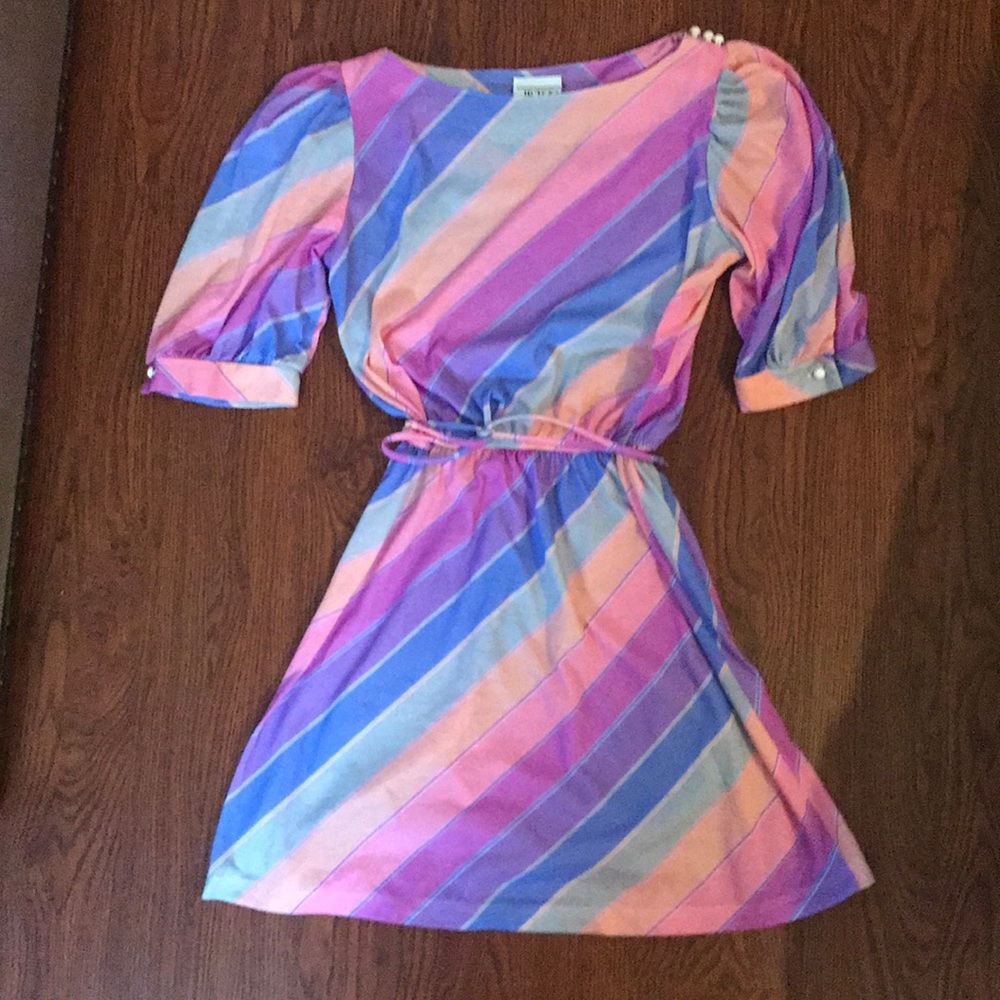 VINTAGE  multicolor cotton dress